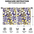 thumbnail image 2 of Blackout Kids Curtains,Purple Leaf Pattern Childrens Insulated Curtains Set Of 2,Bedroom Essentials,Toddler Room Decor 52x63in(132x160cm), 2 of 5