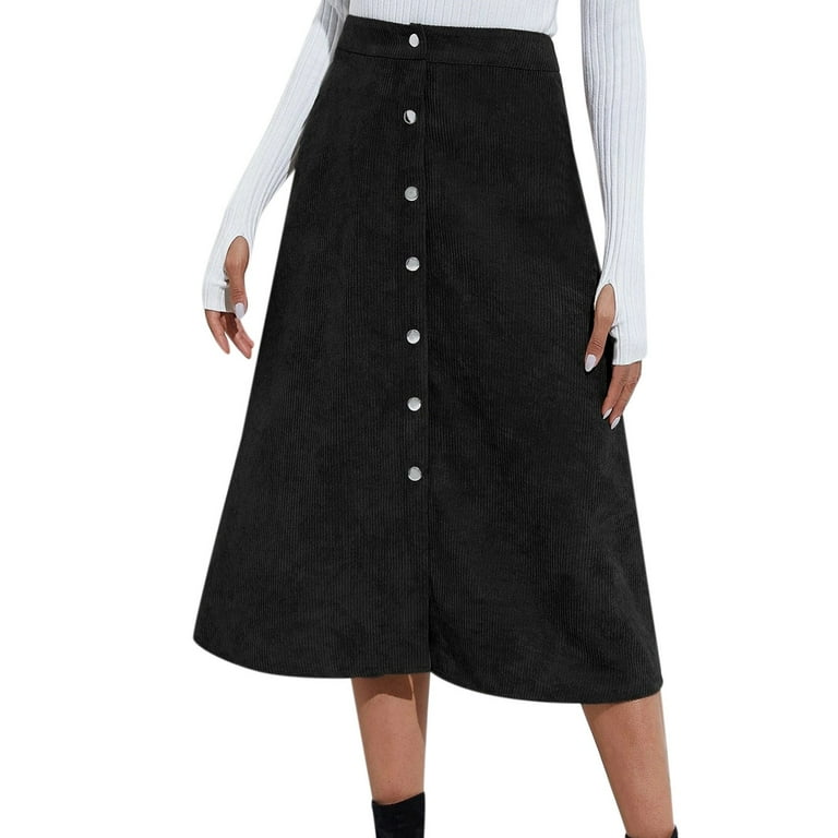 Black flowy skirt hot sale walmart