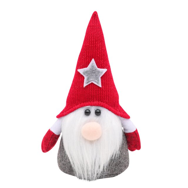 Adornos navideños Giyblacko Adorno de escritorio Muñeco de Papá Noel Rudolph de tela Regalo de cumpleaños para el hogar Decoración navideña