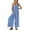 Light Blue, variant on hotojiny Women's Wide Leg Jumpsuits Boho Lounge Beach Vacation Overalls Loose Sleeveless Long Pants Rompers