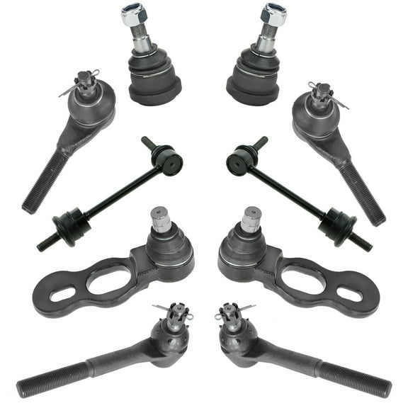 TRQ 10 Piece Suspension Kit Ball Joint Tie Rod End Sway Bar Link LH RH Set New PSA59756