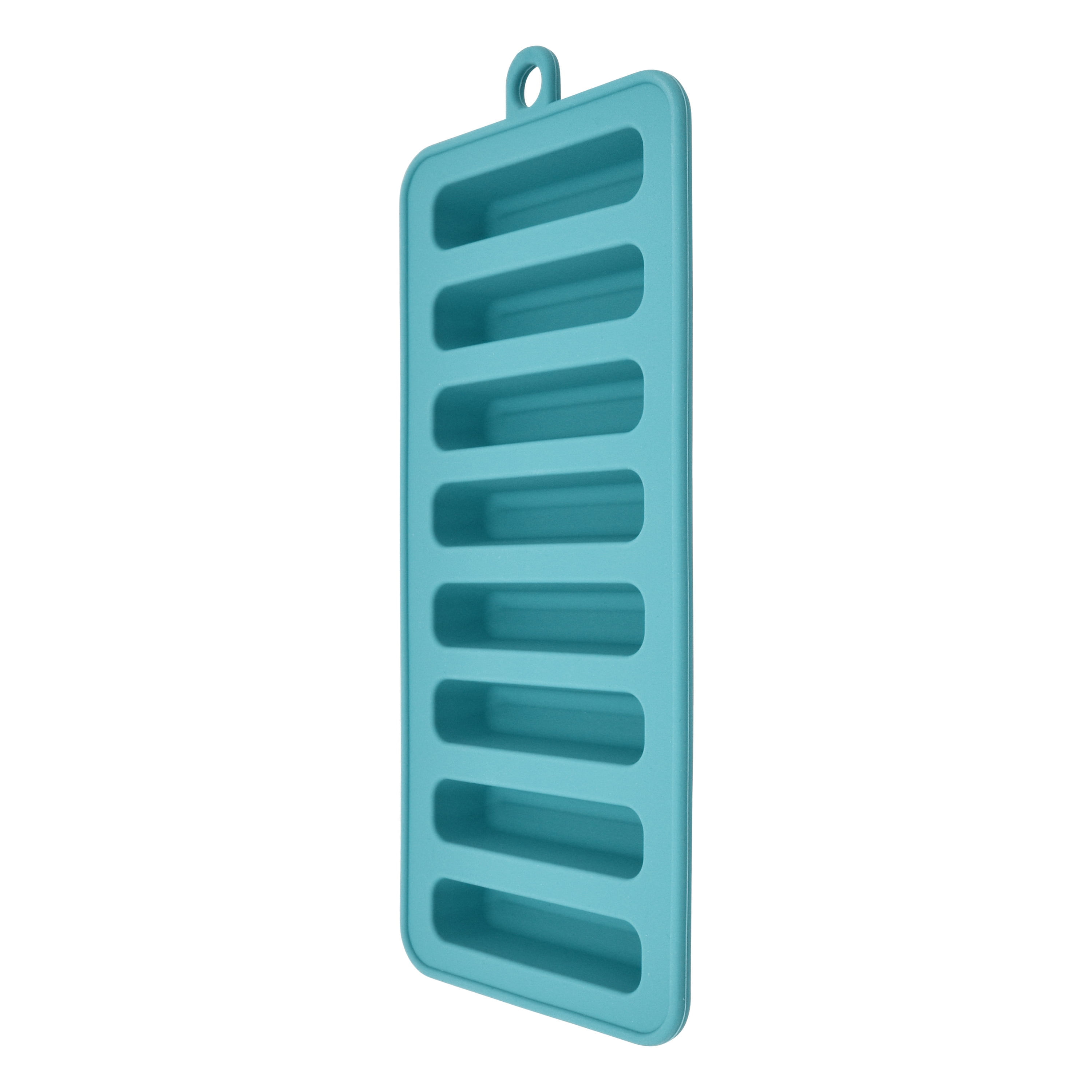(4 pack) Mainstays Silicone Water bottle Ice Cube Tray Blue, Made for Cold Drink Preparation and Easy Use