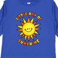 thumbnail image 4 of Inktastic Little Ray of Sunshine Cute Smiling Yellow and Orange Sun Boys or Girls Long Sleeve Toddler T-Shirt, 4 of 5