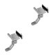 thumbnail image 3 of Seitruly Soporte universal para teléfono No requiere herramientas Soporte absorbente de golpes para espejo móvil a prueba de herrumbre Espejo plateado 2Conjunto, 3 of 6