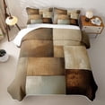 thumbnail image 2 of Homewish Retro Geometric Plaid Twin Quilt Set,Abstract Artwork Twin Coverlet Set,2-Piece, 2 of 7