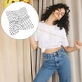 thumbnail image 4 of Minnieouse Bufanda de mujer Estilo simple Pañuelo para mujer Accesorio de ropa Patrón de punto elegante Bufandas para niñas para decoración Ropa blanca Type3 NO3 Minnieouse AP009496-01, 4 of 6