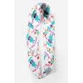 thumbnail image 2 of Bimba White Text & Bunny Kids Pure Silk Printed Head Bandanas Summer Neck Wrap Scarf 40 x 40 Inches, 2 of 6