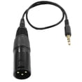 thumbnail image 2 of lionlar 35cm XLR 3-Pin Female to 3.5mm Stereo Plug Microphone Audio Sound Cable Wire, 2 of 6