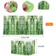 thumbnail image 2 of Faldas de mesa de flecos de papel de aluminio metálico Uxcell para fiesta Verde claro, 2 of 7