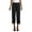 black, variant on Elevenparis Womens Wide-Leg Casual Cropped Pants, Black, Medium