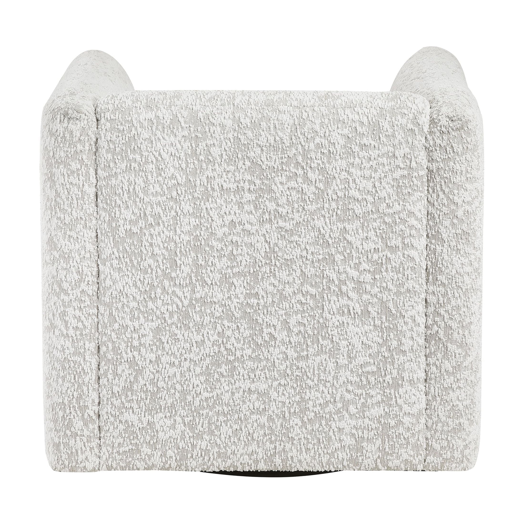 OakvillePark Fenlow Jacquard Barrel Swivel Chair with Lumbar Pillow, Beige