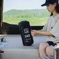 thumbnail image 5 of BIMZUC Sleeping Bag for Camping Ultrasonic Warmth Portable Attachable Bag 200g Faux Silk Cotton 41-59°F Adult Backpacking Hiking Outdoor Gear Black Left Zip (14.17 inches / 36 cm), 5 of 9