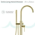 thumbnail image 3 of Ivy Freestanding Bathtub Faucet in Brushed Gold, 3 of 11