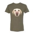 thumbnail image 2 of Wild Bobby, Golden Retriever Cute Gift, Dog Lover, Men Premium Tri Blend Tee, Military Green, Large, 2 of 4
