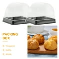 thumbnail image 3 of HONMEET Bakery Packaging Boxes Cake Blister Box Transparent Plastic 30 Pcs, 3 of 9