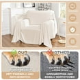 thumbnail image 2 of Dark Couch Covers for Sectional Sofa Couch Cover L Shape Couch Covers for Dogs Washable Couch Cover Banket Modern Sofa Slipcovers Super Soft Sofa Towel for Kids Pets ” x ”, 2 of 9