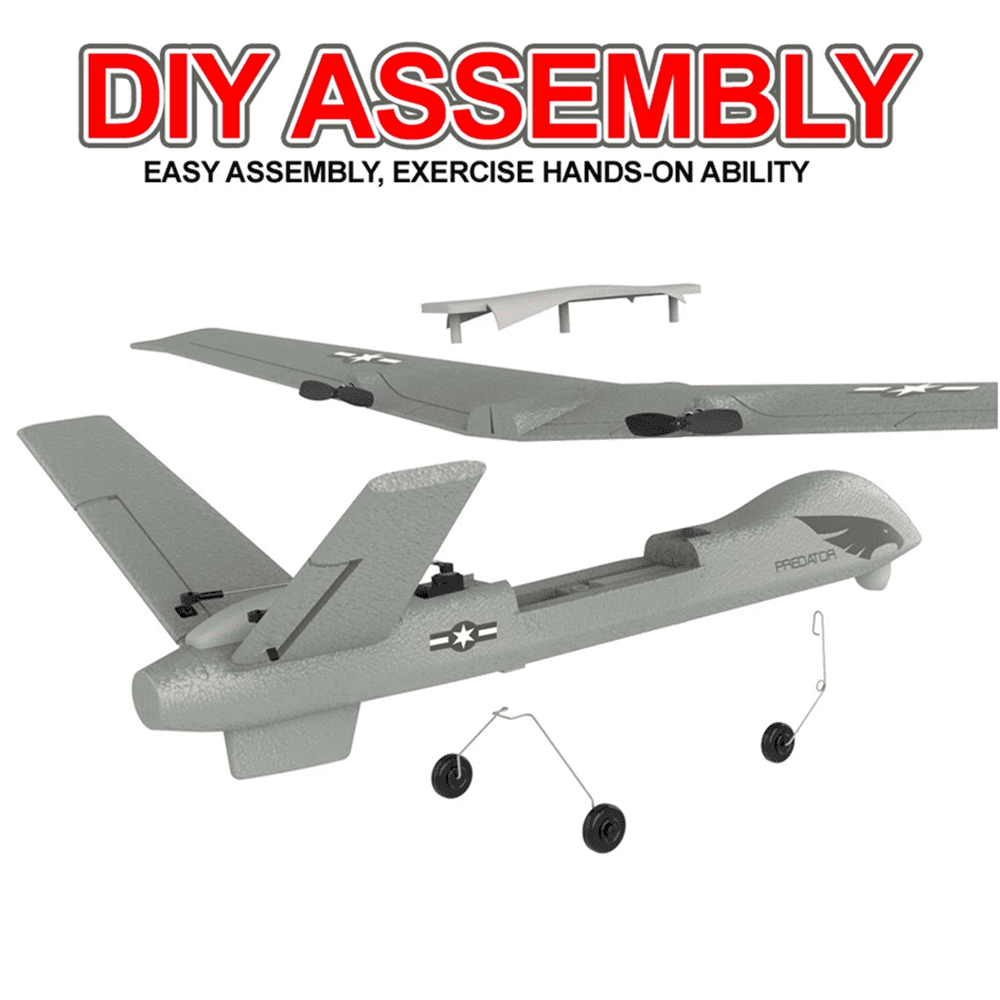 RC Plane Z55 2.4Ghz 3CH Hand Throwing Foam Aircraft With LED Light RC Gilder Airplane Toys