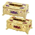 thumbnail image 1 of 2x Cubierta de Caja de Pañuelos Ornamentada Colección de Baño de Inodoro Soporte de Caja de Papel para Automóvil Sunnimix Estuche de papel tisú, 1 of 8