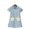 Light Blue, variant on KYAIGUO Kids Girls Nightgowns Short Sleeve Sleepwear Dress for Toddler Summer Cute Lapel Nightdress Jammies Tween Pajamas Size 3-10 Years