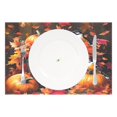 thumbnail image 2 of Ryvnso Placemats Set of 4 Autumn Pumpkins Leaves Birds Dining Mats Heat-Resistant Non-Slip Washable Table Mat, 2 of 8
