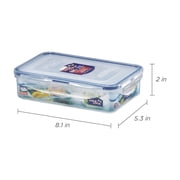 LocknLock Easy Essentials On the Go Meals Divided Rectangular Food Storage Container, 27-Ounce