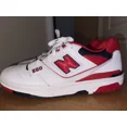 thumbnail image 2 of New Balance 550 Mens Size 11.5 Red And White Athletic Sneakers, 2 of 5