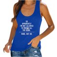 thumbnail image 2 of Otvok Womens Summer Tank Top Round-Neck Sleeveless Print Casual Blouse 2025, 2 of 6