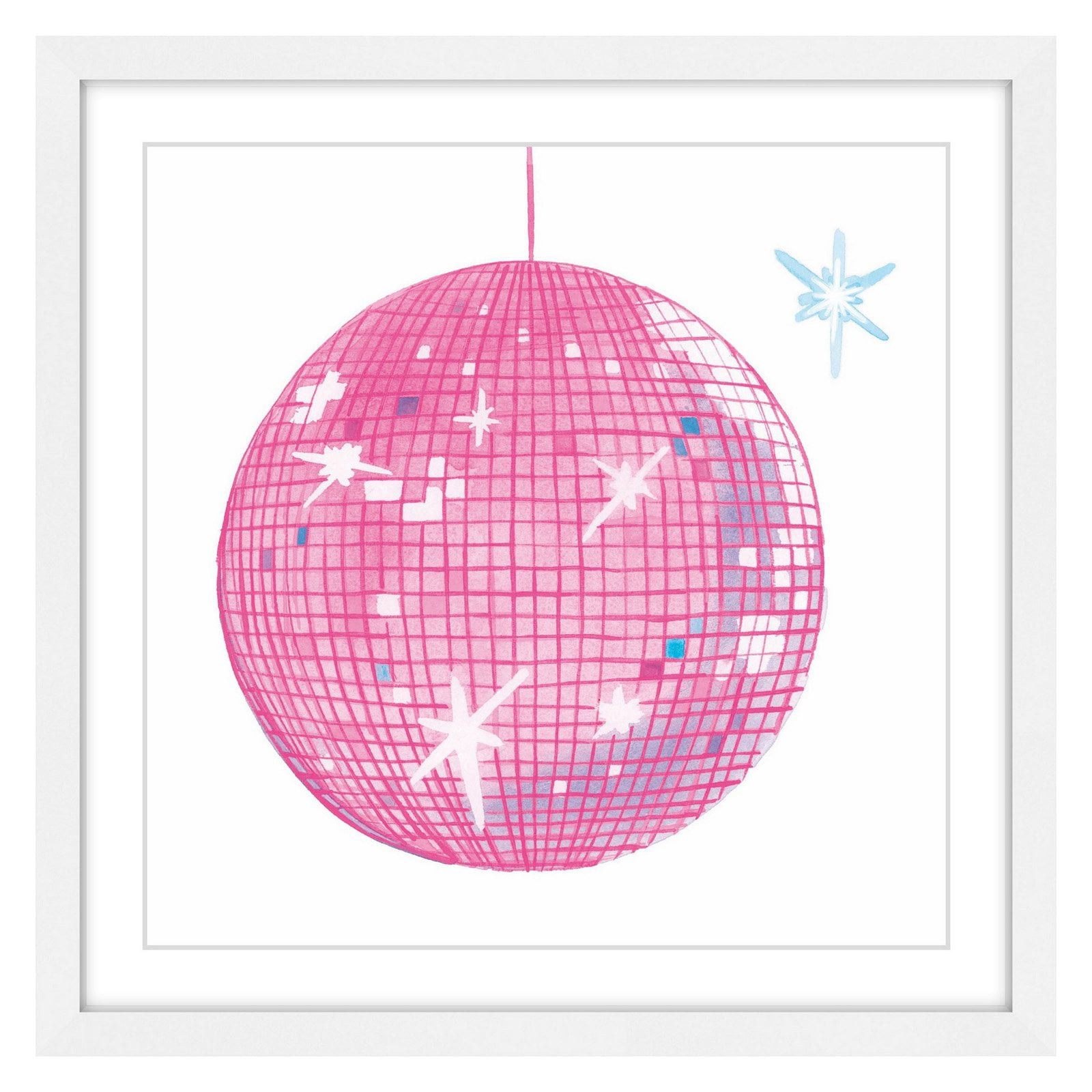 Marmont Hill "Discoball" by Molly Rosner Framed Painting Print