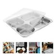 thumbnail image 2 of Plateau Divisé en Acier Inoxydable 4 Sections Rectangulaire pour Service Alimentaire, 2 of 8