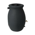 thumbnail image 6 of Algreen Flat Back Castilla Rain Barrel, 50 Gallon, Black Resin, 6 of 8