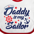 thumbnail image 4 of Inktastic My Daddy is My Sailor Boys or Girls Baby Bib, 4 of 4