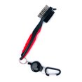 thumbnail image 1 of Generic Dual-Sided Golf Club Cleaner with Retractable Cord - Red, Ideal Gift for Golf Enthusiasts, 1 of 6