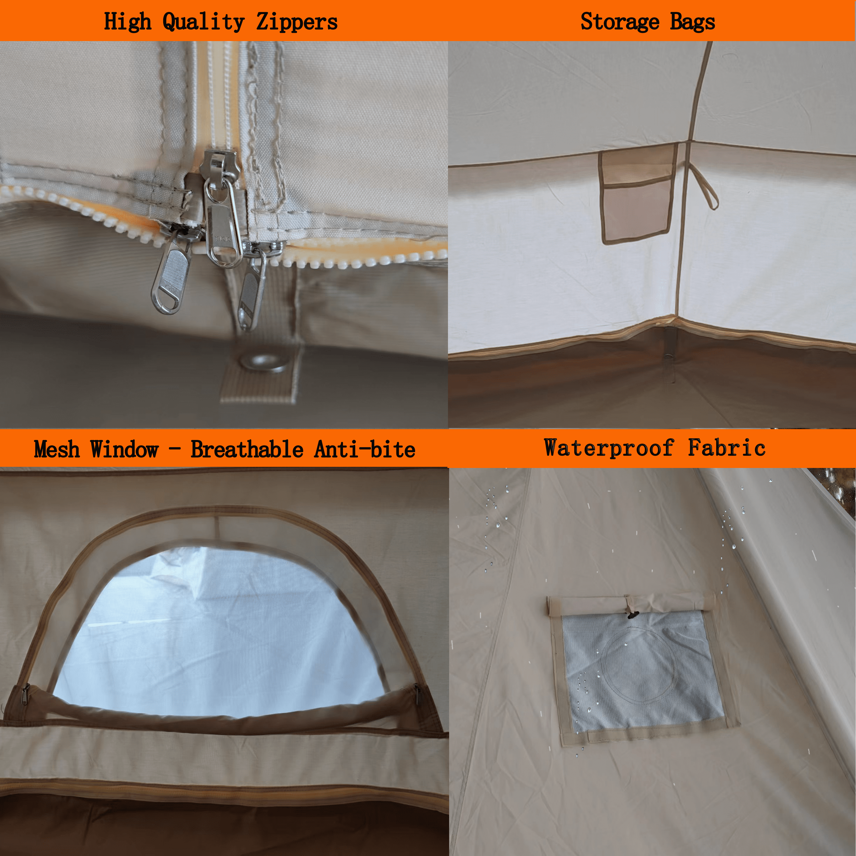 Danchel cotton bell tent top with two stove jacket