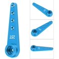 thumbnail image 4 of Brazo servo, brazo servo rc, accesorio rc, 25t aleación de aluminio cnc mecanizado servo brazo para wpl 1627 rc camión, brazo servo de metal (azul) Feliz Sencillez, 4 of 5