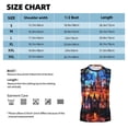 thumbnail image 5 of Lsque Magical Stained Glass Castle Print Men's Cotton Blend Sleeveless Muscle Shirts (S-3XL)- Moisture Wicking, Odor Protection, UPF 30+,X-Large, 5 of 8