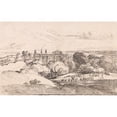 thumbnail image 2 of James Ward 24x17 Black Ornate Framed Double Matted Museum Art Print Titled: Lea Castle from Above the Woods (1814), 2 of 5