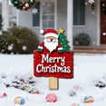 thumbnail image 3 of dajkiuy Christmas Garden Yard Stake, Santa Claus Snowman Merry Christmas Sign Outdoor Garden Stake Lawn Outdoor Decoration, 3 of 5