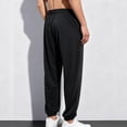 thumbnail image 4 of DDAPJ pyju Men Mesh Sweatpants Drawstring Elastic Waist Joggers Athletic Pants Lightweight Breathable Gym Workout Pants with Pockets Black XXXXXL, 4 of 6
