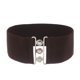 thumbnail image 1 of Wide Elastic Belt Metal Buckle Waistband BLACK, 1 of 1