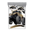 thumbnail image 2 of Ambesonne Cartoon Fitted Sheet & Pillow Sham Set, Off Road Savannah Truck, Twinxl, Brown and Grey, 2 of 3