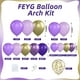 thumbnail image 2 of Kit de arco de globos FEYG morado y dorado con 120 globos, 2 of 7