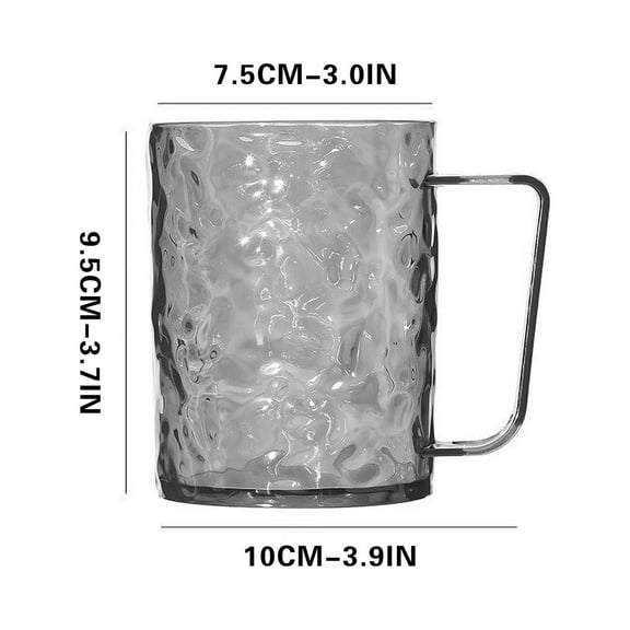 Bdday Small Water Bottles Gifts Glass Cups Clear Beverage Bar, Handle: Wine Home Water Tumblers Vintage Cocktail, Beer Coffee Convenient Milk Cappuccino Convenient(400ml) Water Bottle with Handle