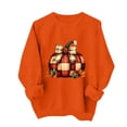 thumbnail image 2 of Molidfa Women’s Oversized Crew Neck Kawaii Ghost Pumpkin Halloween Long Sleeve Sweatshirt, 2 of 5