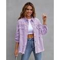 thumbnail image 5 of Fashion Ripped Shirt Jacket Female Autumn And Spring Casual Tops Womens Clothing, 5 of 11