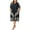 BlackGold, variant on Nightgowns for Women Plus Size Print V Neck House Dress with Pockets