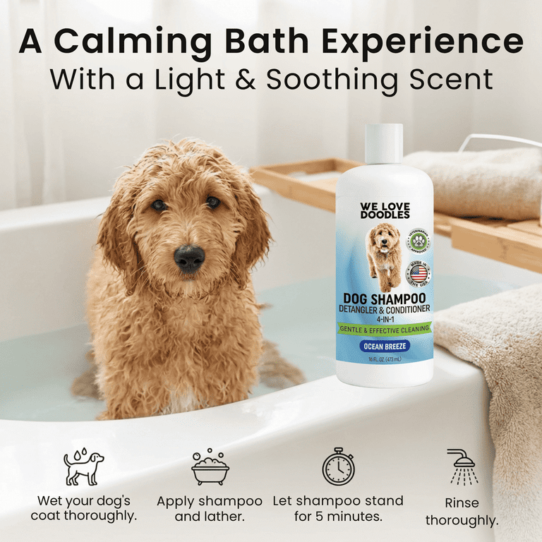We Love Doodles Dog Shampoo, Conditioner, Detangler and