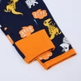 thumbnail image 4 of FUNDUFI Toddler Boys Romper Bodysuit Long Sleeve Cute Cartoon Dinosaur Printed Pajamas Romper Soft Loose Fit Sleepwear Jumpsuit Suitable For Dailywear, 4 of 8