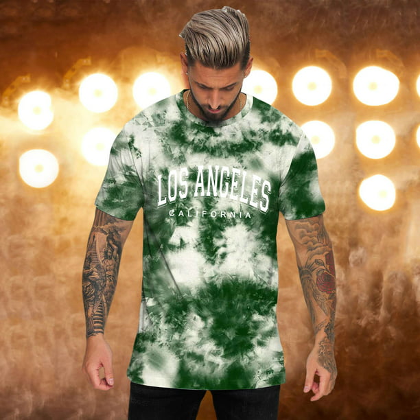 nsendm Mens Shirt Adult Male Shirt Our Most Comfortable T Shirt Mens Summer  Casual Sports Comfortable Tie Dye Lettering Round Neck T Men T Shirts