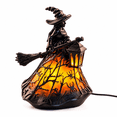 thumbnail image 3 of Diceymbol Halloween Witch Resin Statuette Lamp Gothic Witch Decor with Lights Standing Night Light for Home Porch Tabletop Party Gift Decor 7 Inch, 3 of 11