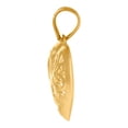 thumbnail image 2 of 10k Yellow Gold Womens Scroll Love Heart Charm Pendant Necklace 21.6x16.1mm Wide Pendant for Women, 2 of 2